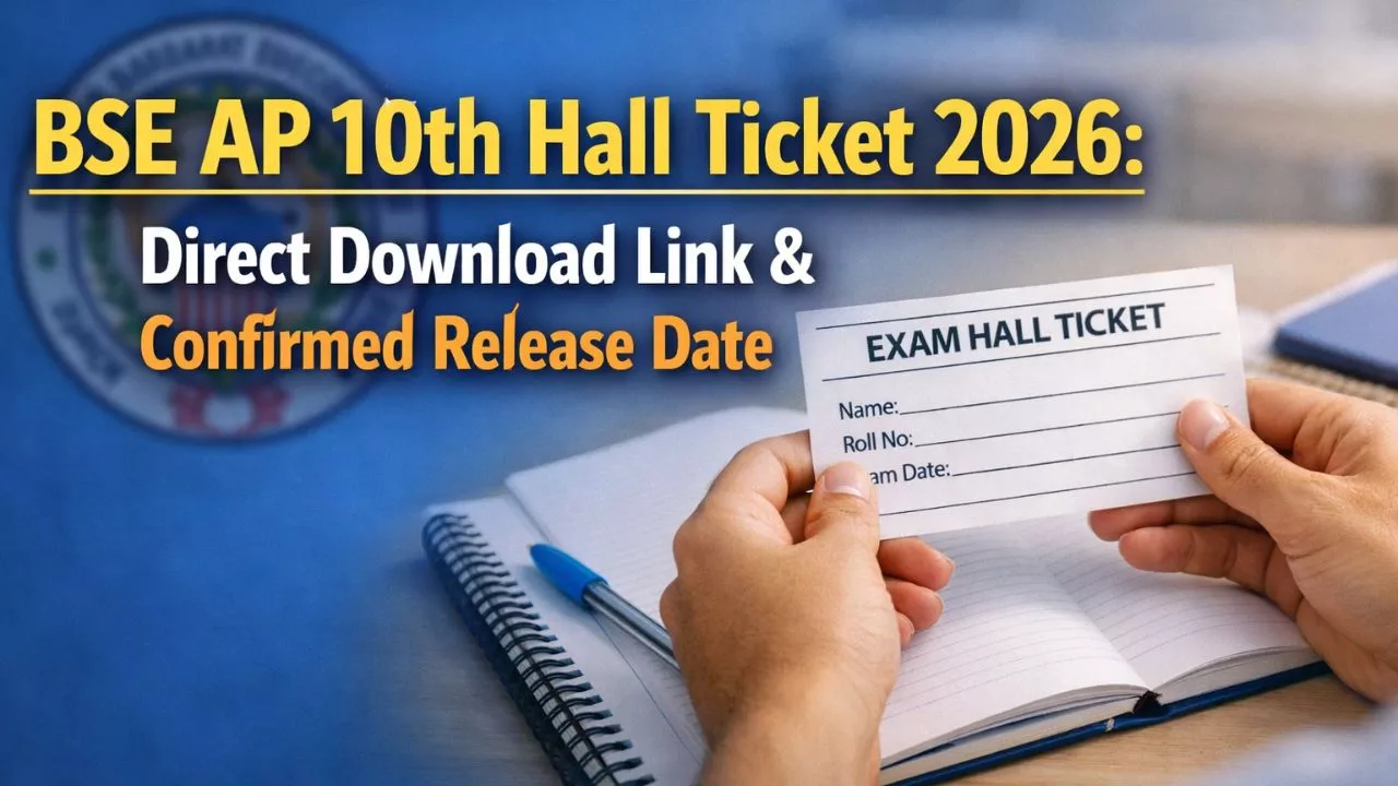 BSE AP 10th Hall Ticket 2026 Direct Download Link & Confirmed Release Date