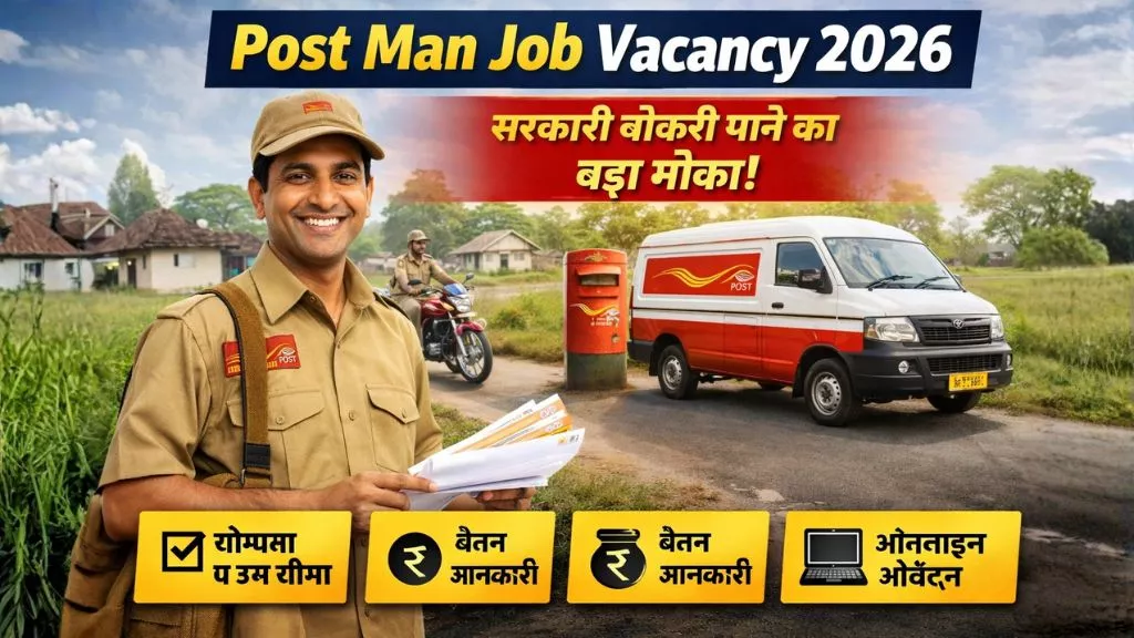 Post Man Job Vacancy 2026