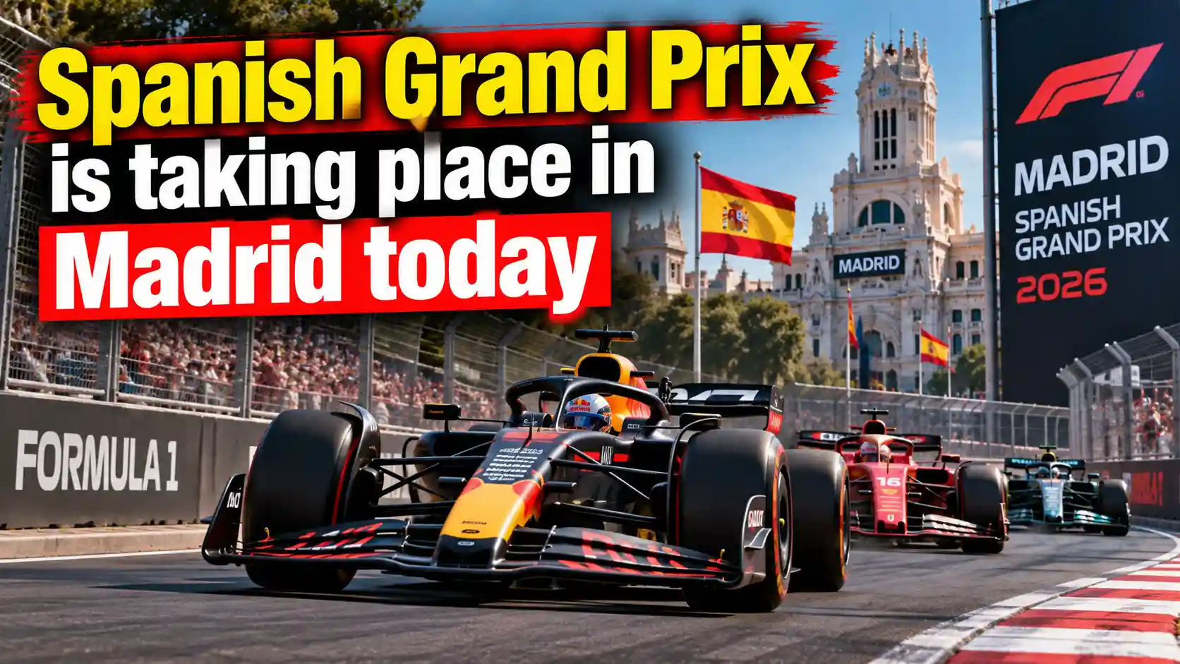 Spanish Grand Prix is taking place in Madrid today