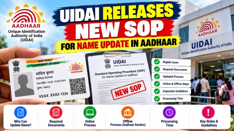 UIDAI releases new SOP for name update in Aadhaar